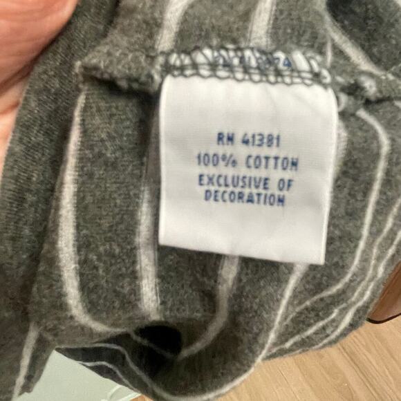 Ralph Lauren Polo Gray Striped Soft Cotton Tee Custom Fit Casual Preppy Classic - Picture 4 of 4